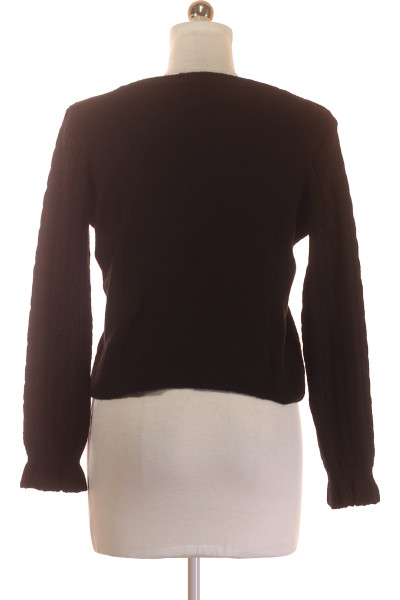 ONLY Dámský pletený pulovr s jemným vzorem, černobílý, na podzim