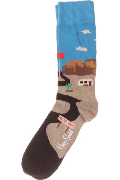 Veselé Kotníkové Ponožky Happy Socks S Vzorem A Hravým Motivem