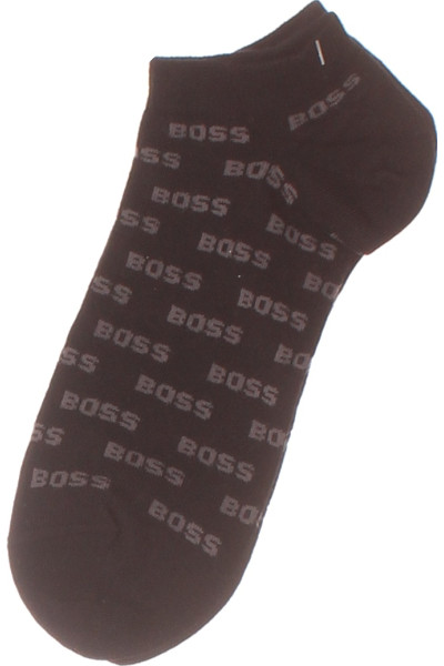 Dressové Pánské Ponožky Hugo Boss S Logem, černé, Komfortní