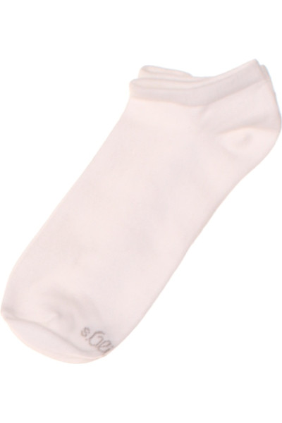 Dámské Nízké Bavlněné Ponožky S.Oliver V Bílé Barvě, Komfortní