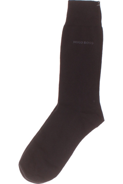 Elegantní Černé Pánské Kotníkové Ponožky Hugo Boss Prodyšné