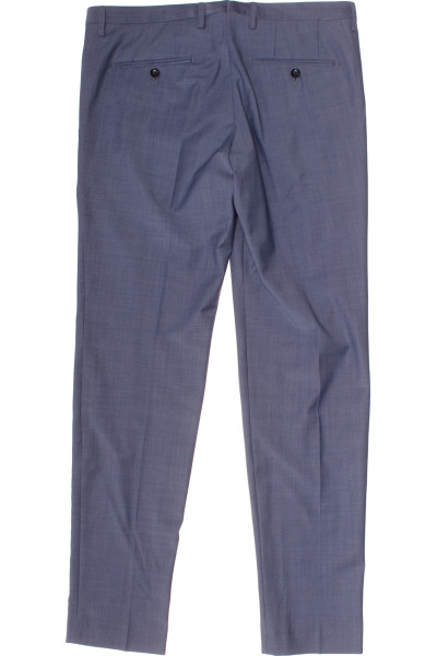 CINQUE Slim Společenské Kalhoty Pánské Modré s Pružností