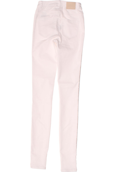 Úzké dámské kalhoty ONLY bavlněné skinny fit - světle růžové