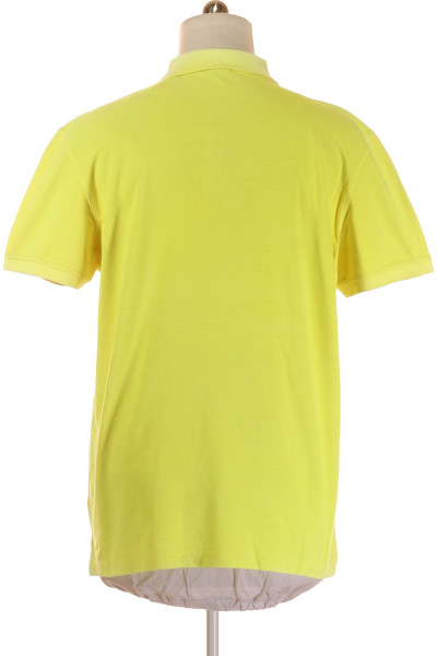 MC NEAL Pánské piké tričko žluté, Bavlněné, slim fit, léto