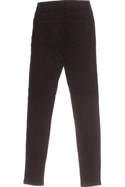 ONLY Černé skinny džíny s vysokým pasem a strečovým komfortem
