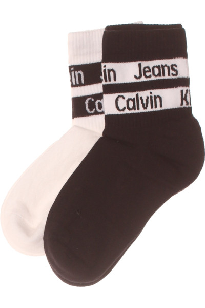 Stylové Kotníkové Ponožky Calvin Klein V Bílé A Černé