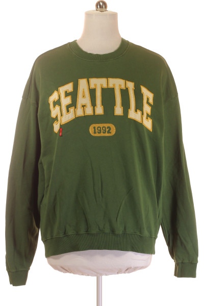 REVIEW Zelená Pánská Mikina Seattle 1992 S Kulatým Výstřihem