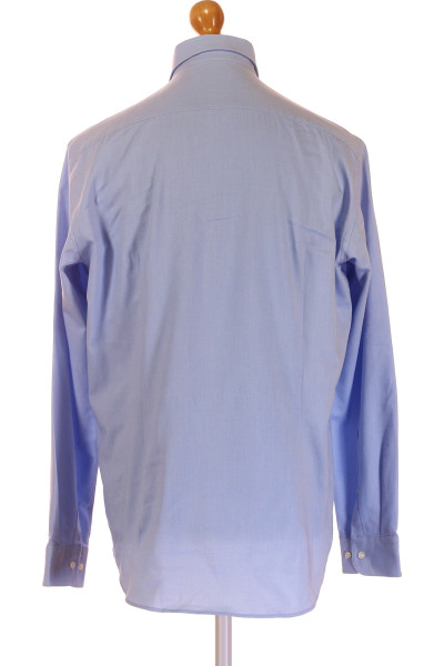 Pánská modrá košile JACQUELINE DE YONG s jemným vzorem, bavlněná směs