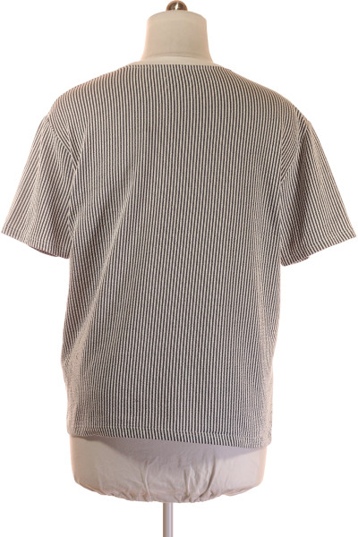 Pruhované pánské tričko slim fit s elastanem MC NEAL pro volný čas