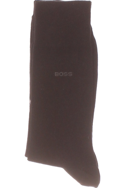 Elegantní Pánské Kotníkové Ponožky Hugo Boss Hladké černé