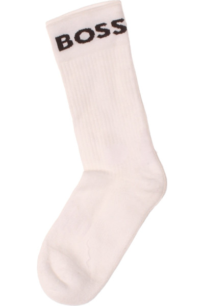 Elegantní Pánské Kotníkové Ponožky Hugo Boss Bílé Komfortní