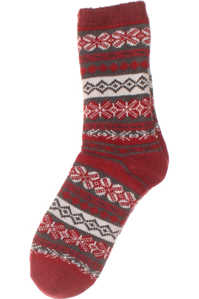 Camano Vánoční Pletené Teplé Ponožky Se Severním Vzorem