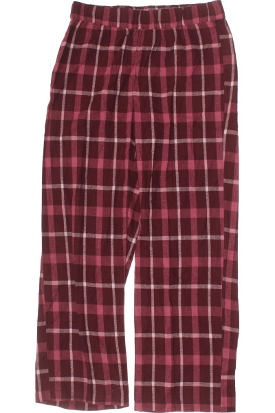 Esprit Bavlněné Dámské Pyžamové Kalhoty Kostkovaný Vzor