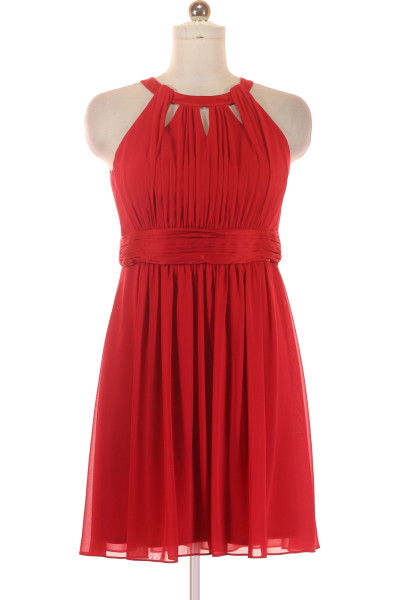 Elegantní Večerní šaty Jake*s červené S řasením A Výstřihem