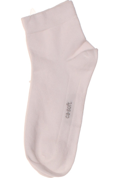 Camano Pohodlné Sportovní Kotníkové Ponožky Unisex Bílé