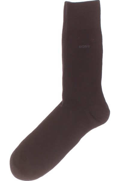 Elegantní Hladké Pánské Kotníkové Ponožky Hugo Boss Jednobarevné