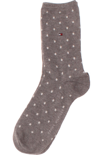Elegantní Ponožky TOMMY HILFIGER šedé S Puntíky, Pohodlné Střih