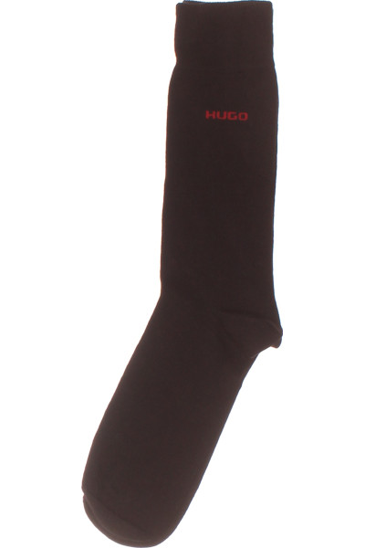 Pánské Elegantní Černé Kotníkové Ponožky Hugo Boss Pro Volný Čas