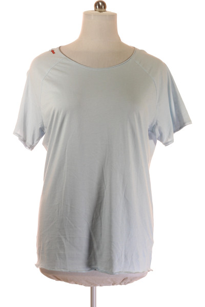 REVIEW Pánské bavlněné tričko Basic, ležérní střih, světle modrá