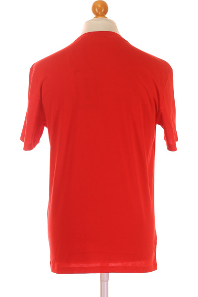 Hugo Boss Pánské tričko Urban s logem, Červené, 100% Bavlna