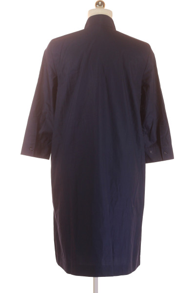 Bavlněné košilové šaty LAWRENCE GREY s dlouhým rukávem, tmavě modré