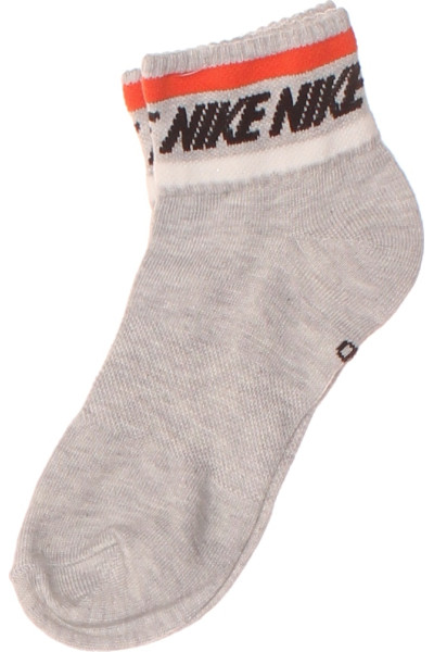 Nike Sportovní Kotníkové Ponožky Šedé Unisex S Pruhy