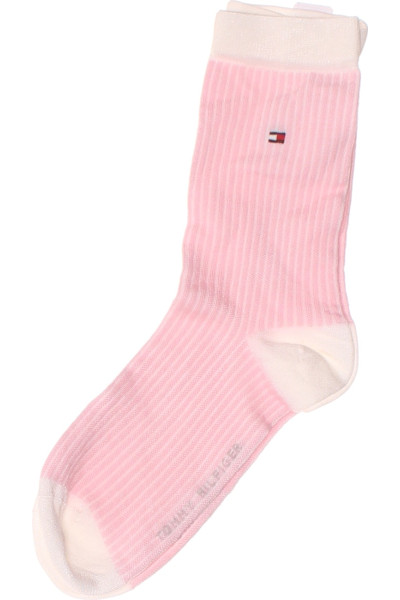 Pruhované Kotníkové Ponožky TOMMY HILFIGER Růžové Dámské