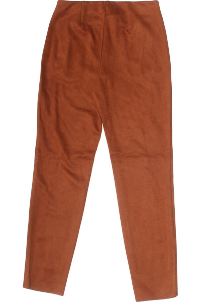Elegantní Rovné Kalhoty Christian Berg v Hnědé barvě s Zipem, Polyester