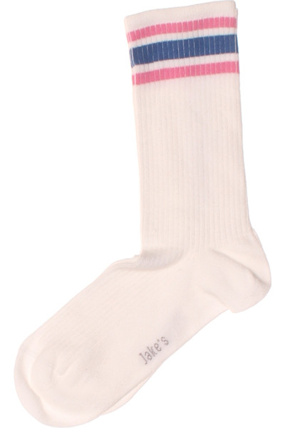 Dámské Bavlněné Ponožky Jake*s S Pruhy, Pohodlné, Jarní Design