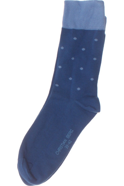 Pánské Modré Ponožky S Puntíky Christian Berg Elegantní Styl