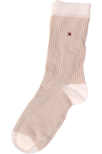 Pohodlné Bavlněné Ponožky V Kostce TOMMY HILFIGER, Bílé