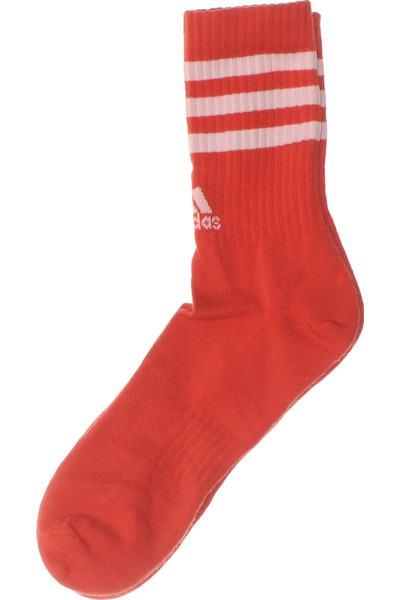 Pánské Sportovní Ponožky Adidas S Pruhy - Červené, Unisex