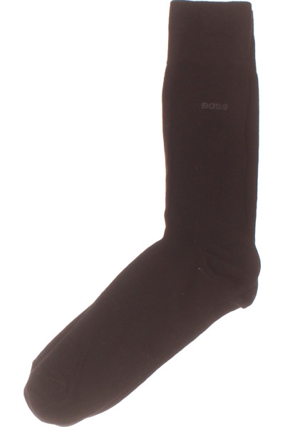Elegantní Černé Ponožky Hugo Boss Komfortní Mužské Hladké