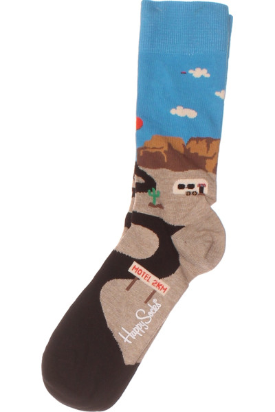Veselé Pánské Kotníkové Ponožky Happy Socks S Retro Motivem