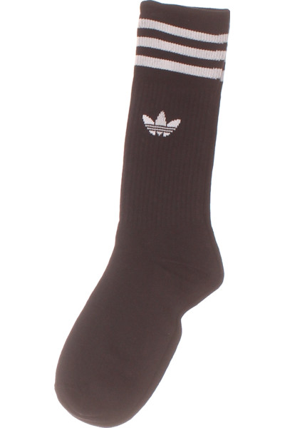 Sportovní Ponožky ADIDAS S Pruhy Unisex Černé Tenké Středně Vysoké
