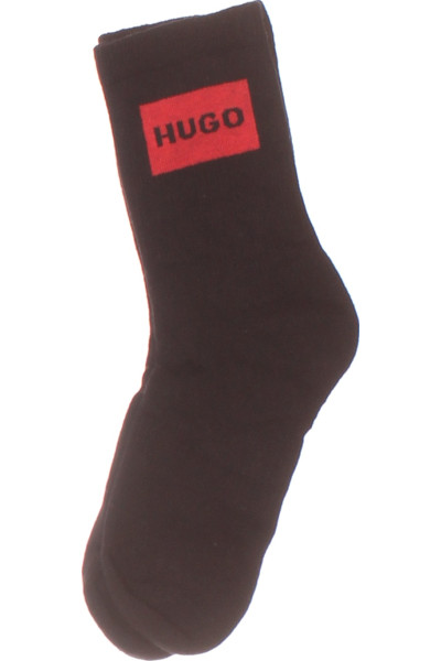 Elegantní Pánské Šatečkové Ponožky Hugo Boss Černé S Logem