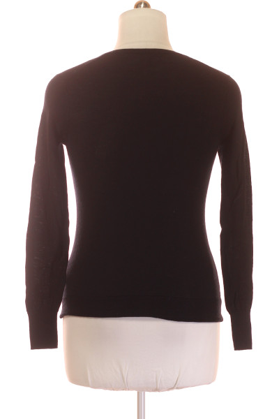 LAWRENCE GREY Dámský vlněný svetr s V-výstřihem černý Elegantní
