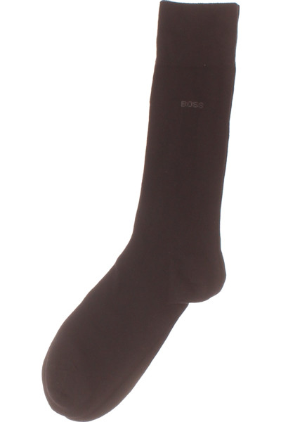 Hugo Boss Pánské Hladké Kotníkové Ponožky Elegantní Černé Prodyšné