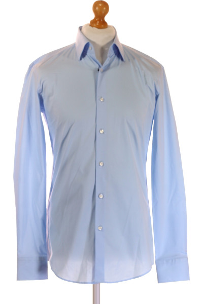 Hugo Boss Pánská Business Košile Slim Fit Bavlněná Modrá