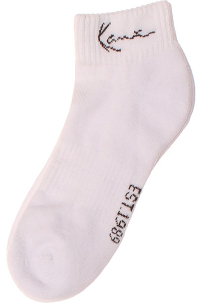 Krátké Sportovní Ponožky Kani S Logem, Bílá, Prodyšná