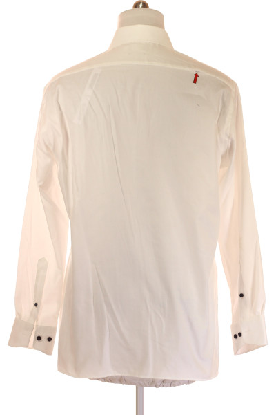 OLYMP Luxor Modern Fit Bílá Pánská Košile Bavlněná