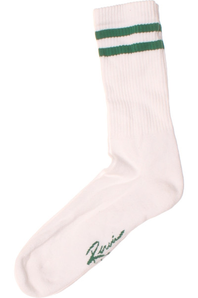 Bílé Retro Tenisové Kotníkové Ponožky S Pruhem Kani