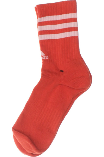 ADIDAS Pánské Červené Pruhované Kotníkové Sportovní Ponožky