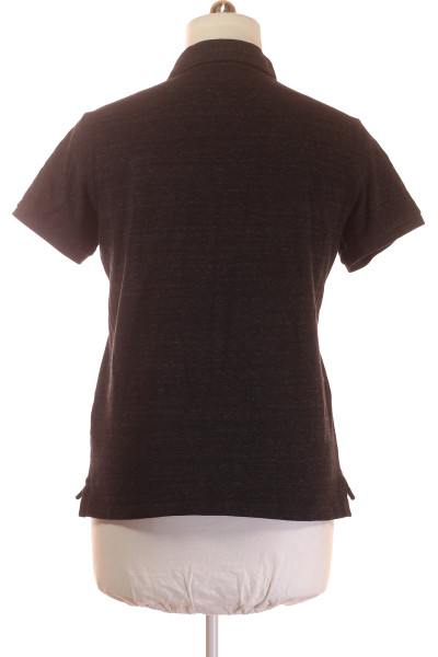 Pánské bavlněné polo tričko Ralph Lauren v tmavě hnědé