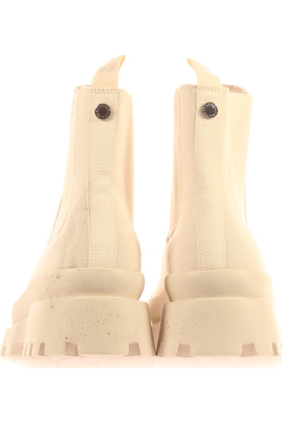 Kotníkové boty Steve Madden s elastickými panely, béžové, jarní