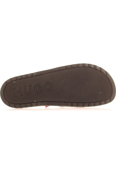 Hugo Boss Pánské Luxusní Pantofle TimeOff, Černé, PVC
