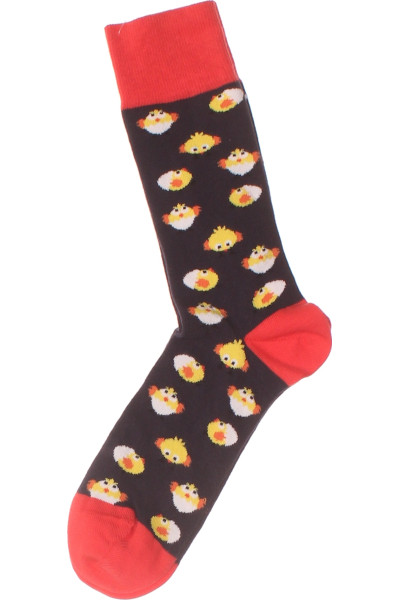 Veselé Ponožky S Vzorem Kuřátek, Pohodlné, Pro Každodenní Nošení