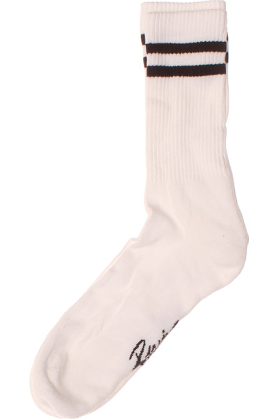 REVIEW Pánské Sportovní Tenisové Ponožky Pruhované Bílé Retro Styl