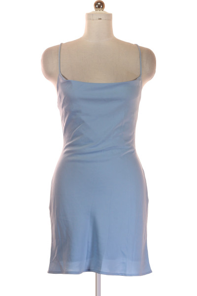 Letní Modré Mini Šaty S Otevřenými Zády REVIEW Elastické