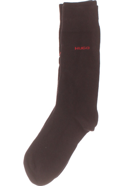 Bavlněné Dlouhé Ponožky Hugo Boss Černé, Elastické Mužské